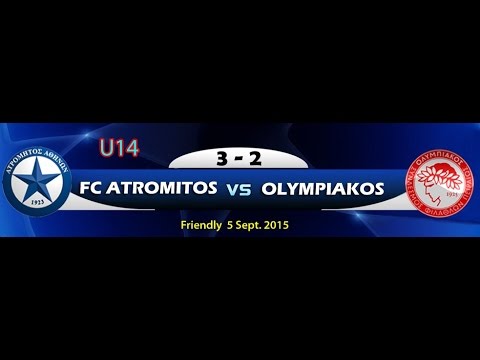 U14 ATROMITOS-OSFP 3-2 Friendly 5 Sep 2015 FULL Game