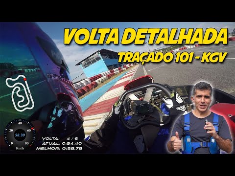 Traçado 101 Granja Viana - volta detalhada de kart!