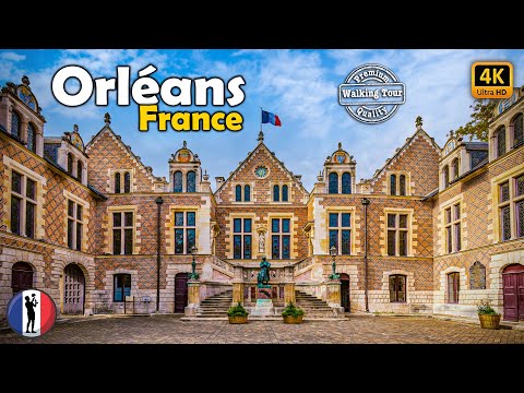 🇫🇷 Orléans - City of Joan of Arc, France, Amazing Walking Tour, 4K/60fps With Captions
