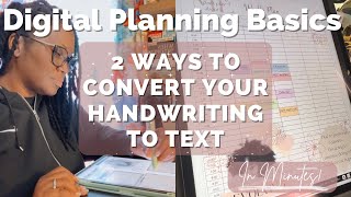 2 ways to convert your HANDWRITING into TEXT (SCRIBBLE) | GoodNotes