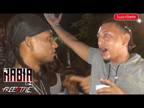 tbt 😂(2 HAITIANS FIGHTING) La Rabia 24 vs El Cheo 18 Freestyle in Barahona