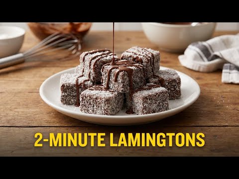 The 2-Minute Chocolate Lamington Recipe You'll Want to Make Again & Again