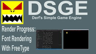 Download the video "DSGE: Render Progress 3 Added Font Rendering using FreeType Library"
