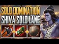 THIS DAMAGE IS DISGUSTING Shiva Solo Gameplay SMITE Conquest
