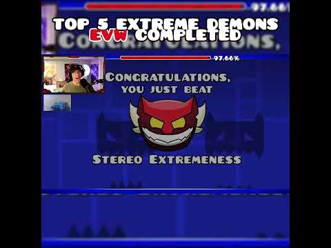 Top 5 @EricVanWilderman Extreme Demons Completions (imthekingoff) #geometrydash #gd #gaming