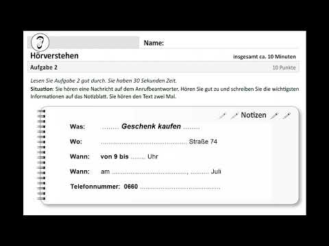 ÖSD A1   - HÖREN  / Modellsatz Nr. 9