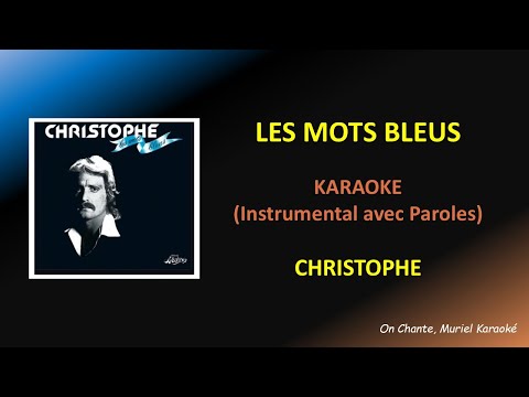 CHRISTOPHE - LES MOTS BLEUS - KARAOKE (HQ)