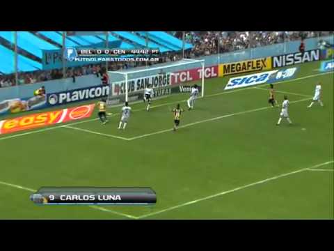 Gol de Luna  Belgrano 0 Central 1  Fecha 13  Torneo Inicial 2013