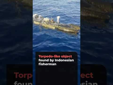 Torpedo-like object discovered by Indonesian fisherman