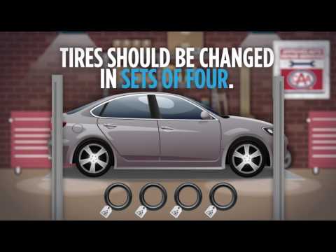 Tires should be changed in sets of four