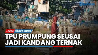 LIVE: Suasana Terkini TPU Prumpung seusai Viral Jadi Kandang Ternah hingga Jemuran Pakaian