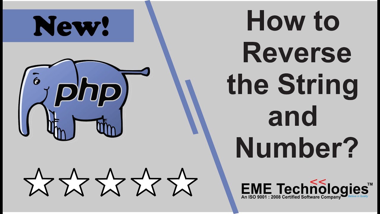 How to Reverse the String and Number in PHP