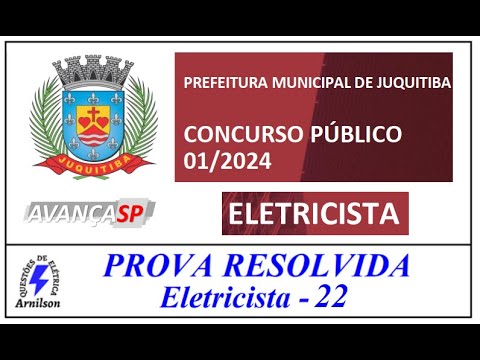 Electrician Exam 22 - Juquitiba-SP City Hall - 2024 /#EP. 35