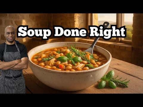 Chicken and White Bean Soup Anyone Can Cook!