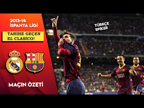Real Madrid 3-4 Barcelona | 2013-14 La Liga - Türkçe Spiker