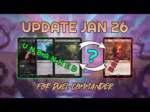 DUEL COMMANDER B&R UPDATE - JANUARY 2026 │MTG│bitzelberg