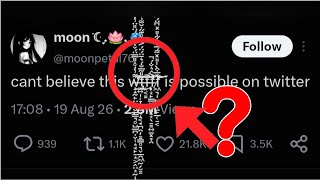 How to Do the Viral Vertical Text Glitch on X (Twitter) | Vertical Corrupted Text Effect