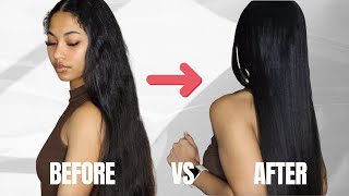 How I Refresh My 3 Week Old Silk Press | Dry Scalp Care