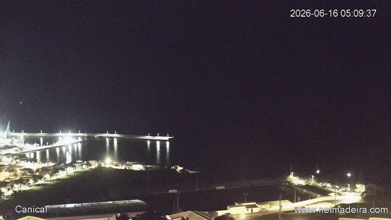 Live webcam view of Caniçal Harbour & Coastal Panorama