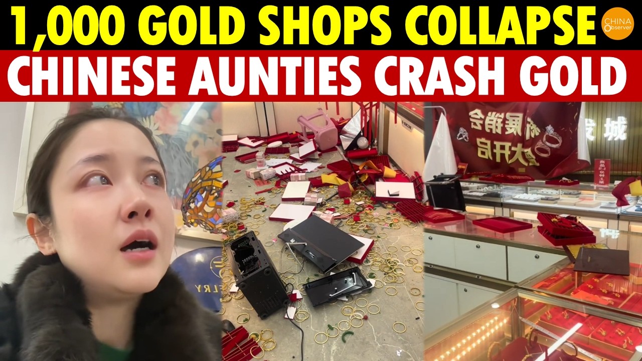 Thousands of Gold Shops in China Collapse Overnight, Chinese Aunties Crash Gold Prices