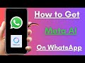 How to get Meta AI on WhatsApp // iPhone // iOS