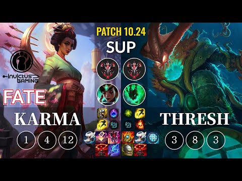 IG Fate Karma vs Thresh Sup - KR Patch 10.24