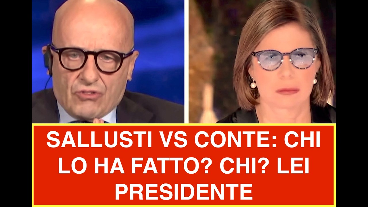 SALLUSTI VS CONTE: CHI LO HA FATTO? CHI? LEI PRESIDENTE