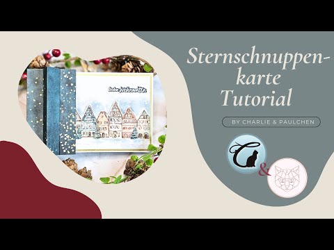 Christmas card idea: Stand-up shooting star 💫 - Tutorial with Catzi