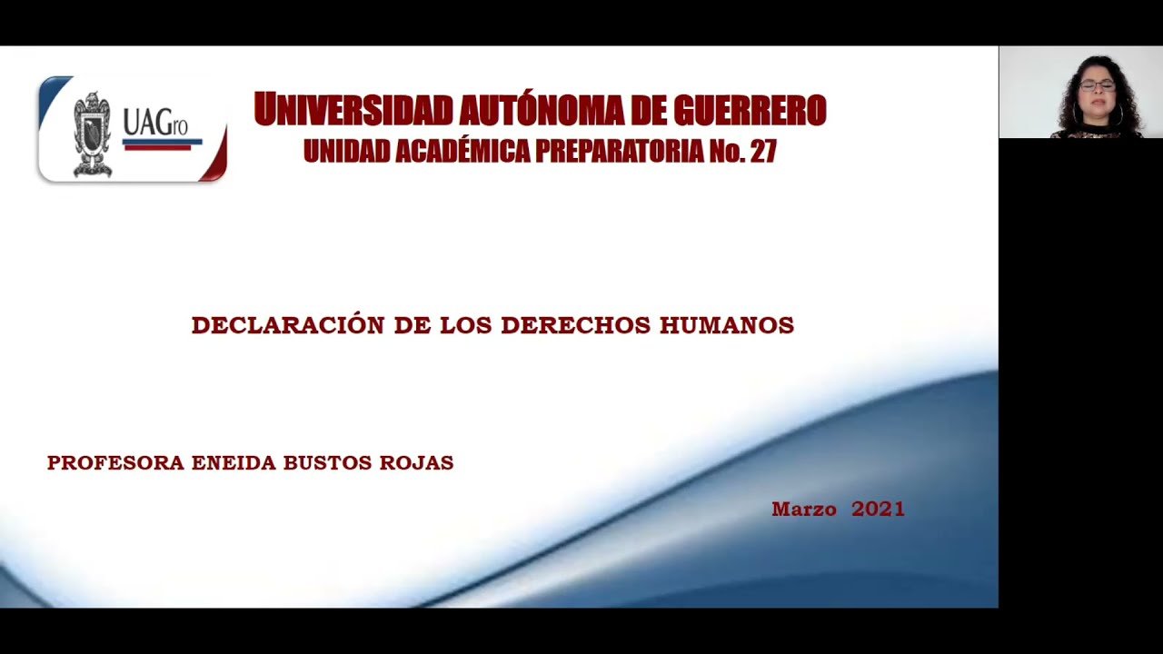 VIDEOCLASE DECLARACIÓN UNIVERSAL DE LOS DERECHOS HUMANOS