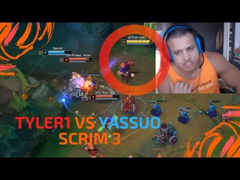 Tyler1 VS Yassuo SCRIM 3 Highlights! | HEIMERDINGER POP-OFF!