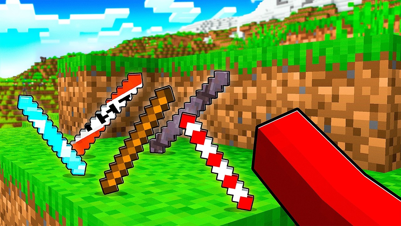 Minecraft, but there are CUSTOM STICKS!