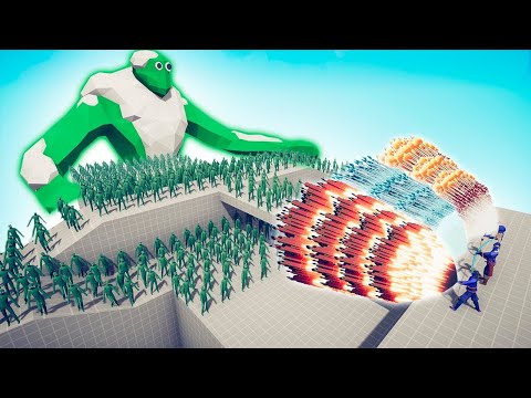 100x ZOMBIE + GIANT vs 3x EVERY GOD - TABS | Totally Accurate Battle Simulator 2024