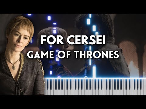 For Cersei - Piano Tutorial / Cover (Game of Thrones Soundtrack) FREE MIDI