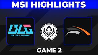 BLG vs HLE Game 2 Highlights | MSI 2026 Grand Final | Bilibili Gaming vs Hanwha Life