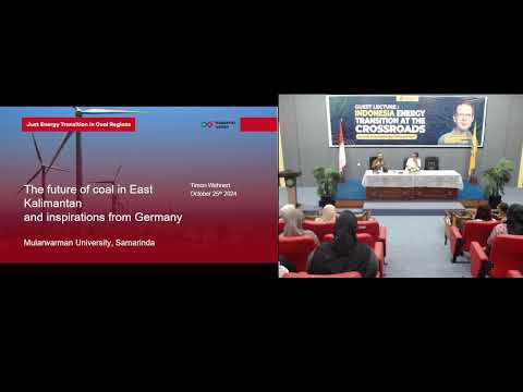 Guest Lecture: INDONESIA ENERGY TRANSITION AT THE CROSSROADS By; Timon Wehnert