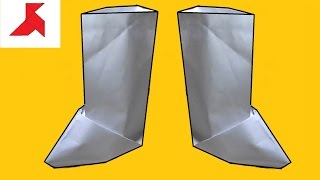 Как сделать оригами САПОГ из бумаги А4 своими руками?