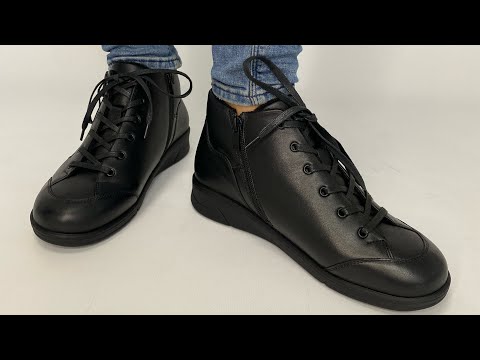 Ботинки женские анатомические Ortomedica 0324-5-10 черные