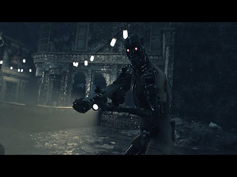 Fallout 4 Modded Into The Terminator - Downtown Night Reconnaissance Gameplay