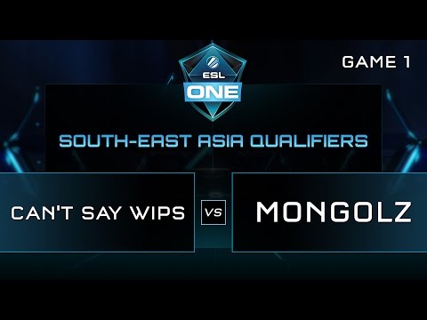 Can't Say Wisp vs Mongolz - ESL One Manila SEA Qualifier - Game 1