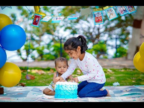 My Son Jai Nidhiravyay’s First Birthday Cake Smash | Sweet Moments | First Birthday Celebration