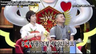 Strong Heart - Sadness of Kyuhyun &amp; with Leeteuk&#39;s relationship (Eng Sub)