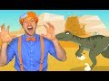Blippi Volcano and Dinosaur Song | Science for Children