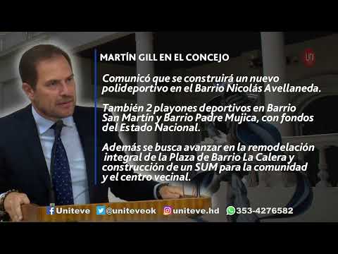 Martín en la apertura de sesiones del Concejo Deliberante