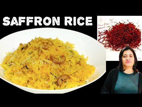 Saffron Rice Recipe | Zafrani Pulao (saffron rice) in Stove top | Simple & Easy - no extra effort