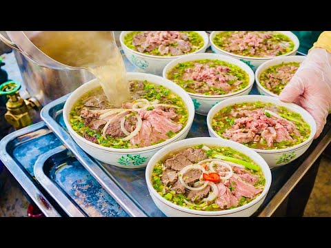 Top 7 Famous Delicious Vietnamese Beef Noodle Restaurants in Hanoi | Hard to Resist | Street Food #1