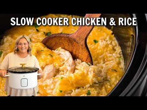 Slow Cooker Chicken and Rice Casserole