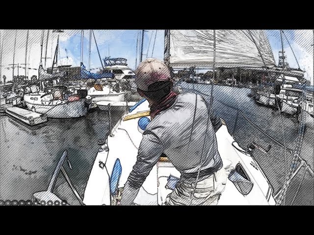 Catalina 25 Sailboat Single Handed Sailing Docking and Undocking