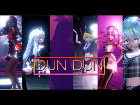 【MMD MV】EVERGLOW (에버글로우) - DUN DUN【Vocaloid 18 models】 [2K/60fps]