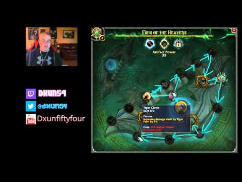 DXUN54 WoW - Legion Windwalker Monk  Talent and Artifact Weapon Tree v2.0