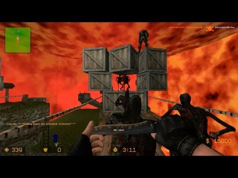 Counter Strike Source Zombie Escape mod online gameplay on Voodoo islands map